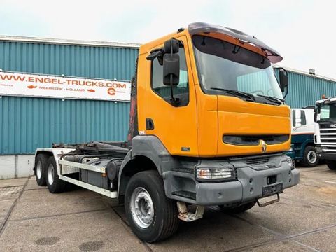 Renault DCI 6x4 HOOK-ARM CONTAINER SYSTEM (ZF16 MANUAL GEARBOX / FULL STEEL SUSPENSION / 9.000 KG. FRONT AXLE / REDUCTION AXLES / AIRCONDITIONING) | Engel Trucks B.V. [2]