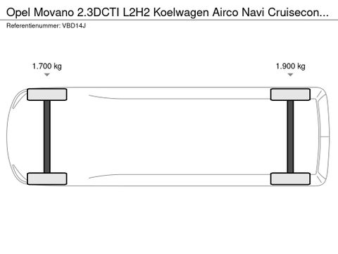 Opel 2.3DCTI L2H2 Koelwagen Airco Navi Cruisecontrol EURO 6 | Van Nierop BV [17]