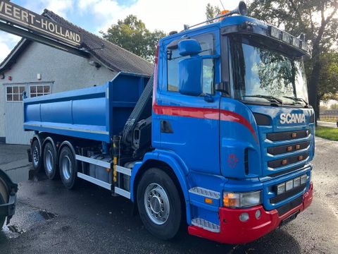 Scania 8x4 - Tridem - 2-zijdige Kipper hydraulisch zijbord - Kraan Hiab XS 166 BS-2 Duo | CAB Trucks [2]