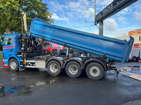 Scania 8x4 - Tridem - 2-zijdige Kipper hydraulisch zijbord - Kraan Hiab XS 166 BS-2 Duo | CAB Trucks [4]