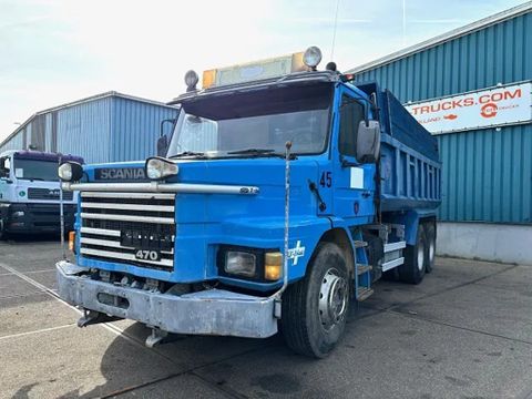 Scania HL LONG-NOSE / HAUBER 6x2 FULL STEEL KIPPER  (MANUAL GEARBOX / 10 TIRES / FULL STEEL SUSPENSION / AIRCONDITIONING / ROBSON DRIVE) | Engel Trucks B.V. [1]