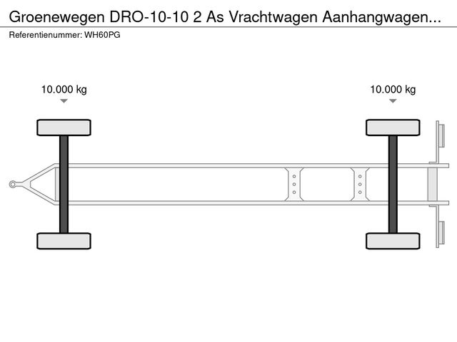 Groenewegen DRO-10-10 2 As Vrachtwagen Aanhangwagen met Zeil, WH-60-PG | JvD Aanhangwagens & Trailers [12]