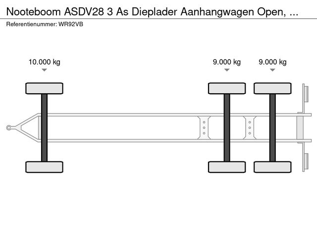 Nooteboom ASDV28 3 As Dieplader Aanhangwagen Open, WR-92-VB | JvD Aanhangwagens & Trailers [19]