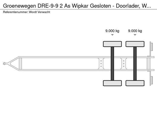 Groenewegen DRE-9-9 2 As Wipkar Gesloten - Doorlader, WV-FZ-35 | JvD Aanhangwagens & Trailers [7]