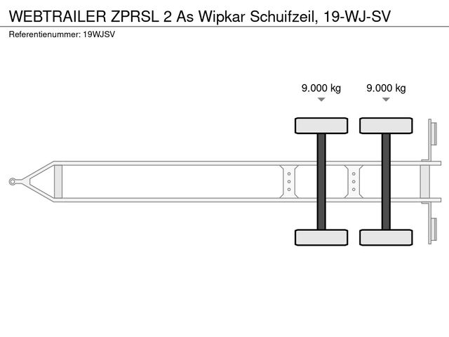 WEBTRAILER ZPRSL  2 As Wipkar Schuifzeil, 19-WJ-SV | JvD Aanhangwagens & Trailers [25]