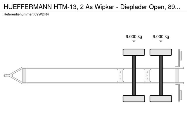 Hueffermann HTM-13, 2 As Wipkar - Dieplader Open, 89-WDR-4 | JvD Aanhangwagens & Trailers [12]