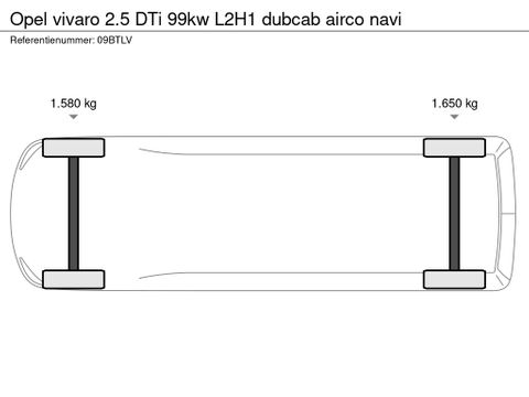 Opel vivaro 2.5 DTi 99kw L2H1 dubcab airco navi | Van Nierop BV [14]