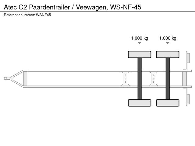 Atec C2 Paardentrailer / Veewagen, WS-NF-45 | JvD Aanhangwagens & Trailers [12]