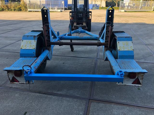 VERNOOY MD400 Enkel as Haspelwagen Licht Blauw - 120 cm Breed - Hydraulische Pomp * Verhuurd * | JvD Aanhangwagens & Trailers [4]