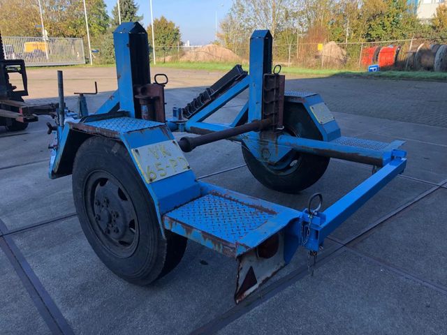 VERNOOY MD400 Enkel as Haspelwagen Licht Blauw - 120 cm Breed - Hydraulische Pomp * Verhuurd * | JvD Aanhangwagens & Trailers [5]