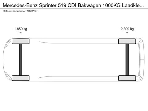 Mercedes-Benz 519 CDI Bakwagen 1000KG Laadklep Automaat Airco 6 Cilinder EURO 6 | Van Nierop BV [25]