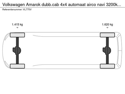 Volkswagen Amarok dubb.cab 4x4 automaat airco navi 3200kg trekhaak MARGE auto, geen btw | Van Nierop BV [16]