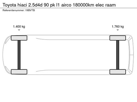 Toyota hiaci 2.5d4d 90 pk l1 airco 180000km elec raam | Van Nierop BV [10]