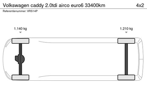 Volkswagen caddy 2.0tdi airco euro6 33400km | Van Nierop BV [10]