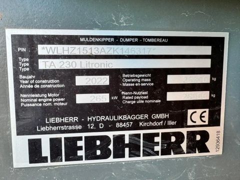 Liebherr
TA 230 LITRONIC | 1.296 HR | LUBRICATION (NOT A30 G) | Hulleman Trucks [18]