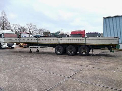 Pacton T3-001 3-AXLE 13.60M. FLAT TRAILER WITH ALUMINIUM SIDE BORDS (SAF AXLES / DRUM BRAKES / ABS BRAKE SYSTEM) | Engel Trucks B.V. [5]