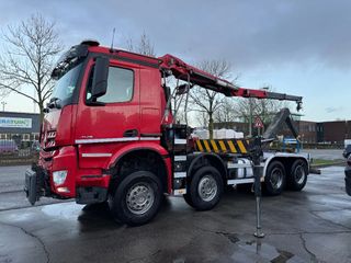 mercedes-benz-arocs-4145-8x4-hmf-2243-z2-crane-remote-hyvalift-hooklift-full-steel-susp-euro-6