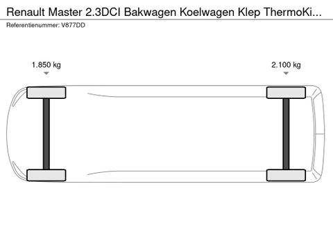 Renault 2.3DCI Bakwagen Koelwagen Klep ThermoKing Koeling Airco Cruisecontrol | Van Nierop BV [15]