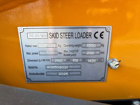 Eurotrac SK10 Mini Skidsteerloader Nieuw KUBOTA STAGE V | Van Nierop BV [23]