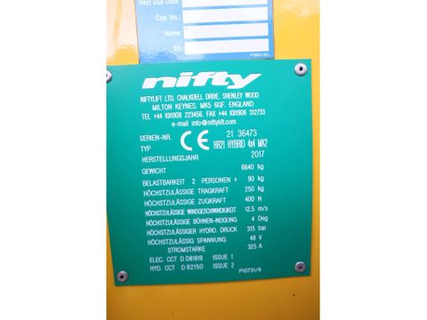 Niftylift
HR21 HYBRID 4X4 MK2 | DUTCH INSPECTION | GOOD CONDITION | Hulleman Trucks [20]