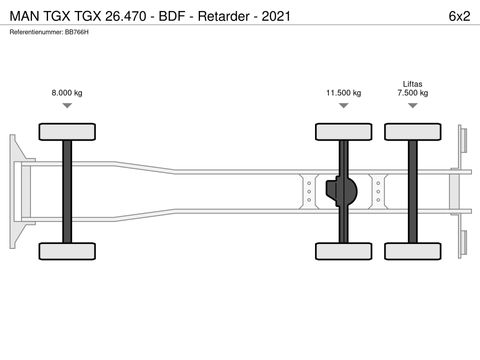 MAN TGX 26.470 - BDF - Retarder - 2021 | Companjen Bedrijfswagens BV [47]