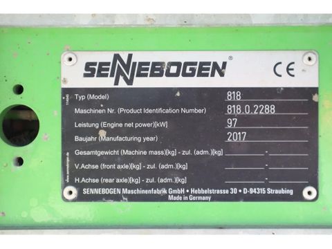 Sennebogen
818 M K9 ULM | SORTING GRAB | GOOD CONDITION | Hulleman Trucks [20]