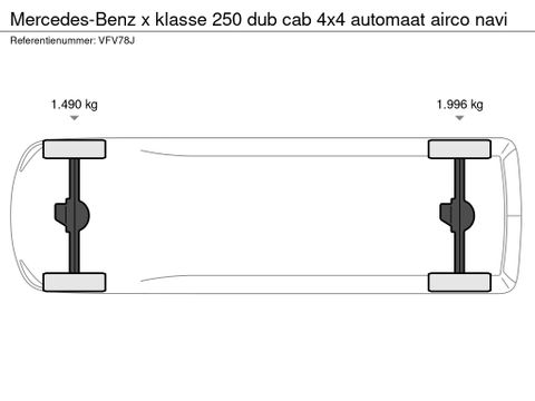 Mercedes-Benz x klasse 250 dub cab 4x4 automaat airco navi | Van Nierop BV [23]