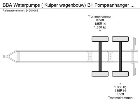 BBA Waterpumps ( Kuiper wagenbouw) B1 Pompaanhanger BBA (model B1) M10-23 omkasting |  Van Tongeren Trading BV [22]