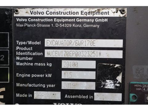 Volvo
EWR 170 E | ROTOTILT | BUCKET | DOZERBLADE | TRAILER HYDR | Hulleman Trucks [20]