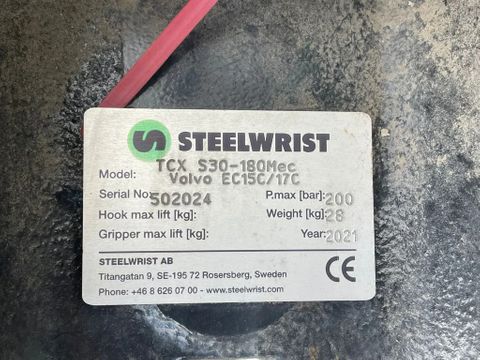 STEELWRIST
TCX S30 - 180 MEC | TILT COUPLER | TILTING COUPLER | NEW / UNUSED | Hulleman Trucks [11]