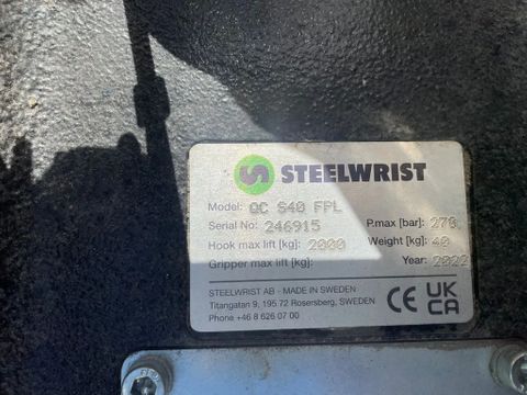 STEELWRIST
QC S40 FPL | QUICK COUPLER | 2 - 6 TON | NEW / UNUSED | Hulleman Trucks [11]