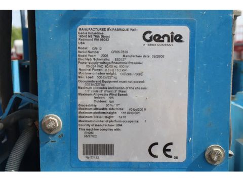Genie
GR-12 | 5.45 METER | 227 KG | MULTIPLE UNITS | Hulleman Trucks [13]