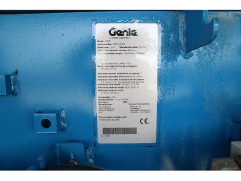 Genie
S-85 | 28 METER | 227 KG | Hulleman Trucks [19]