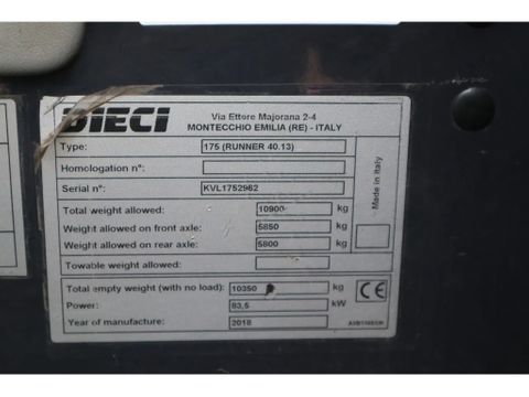 Dieci
RUNNER 40.13 | HYDR. FORKS | GOOD TIRES | Hulleman Trucks [20]