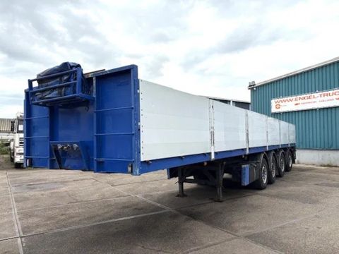 Kwb KWB P-504-STI-H 4-AXLE FLATBED TRAILER (SAF AXLES / 2x STEERING AXLE / 2x LIFT-AXLE / ALUMINIUM SIDE BORDS /ABS-EBS) | Engel Trucks B.V. [1]