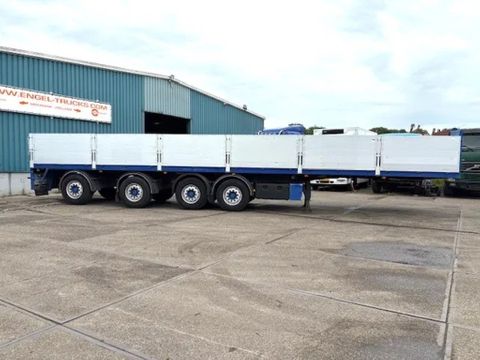 Kwb KWB P-504-STI-H 4-AXLE FLATBED TRAILER (SAF AXLES / 2x STEERING AXLE / 2x LIFT-AXLE / ALUMINIUM SIDE BORDS /ABS-EBS) | Engel Trucks B.V. [4]