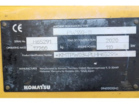 Komatsu
PW160-11 | ENGCON TILTROTATOR | BUCKET | TRAILER HYDR. | Hulleman Trucks [20]