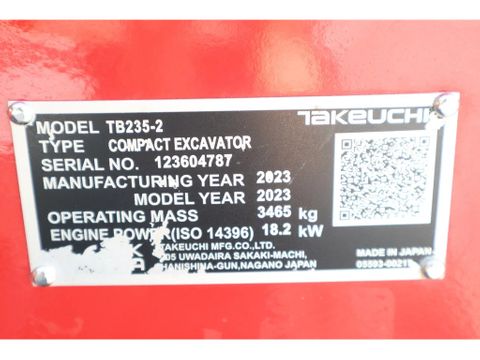 Takeuchi
TB235-2 | TREE CUTTER | GRAB | TILT + 5 ATTACHMENTS | Hulleman Trucks [20]