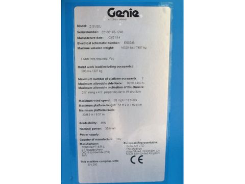 Genie
Z51/J | 17.6 METER | GOOD CONDITION | Hulleman Trucks [13]