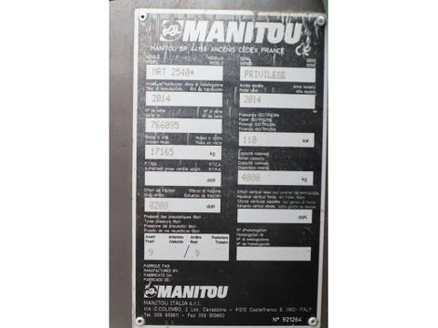 Manitou
MRT 2540+ PRIVILEGE | HYDR. FORKS | REMOTE CTRL | PT1500 WINCH | Hulleman Trucks [20]