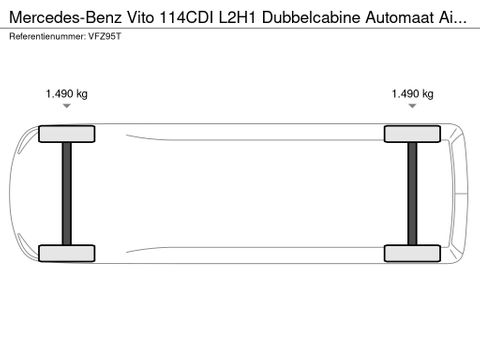 Mercedes-Benz 114CDI L2H1 Dubbelcabine Automaat Airco Navi Led/Xenon Cruisecontrol | Van Nierop BV [24]