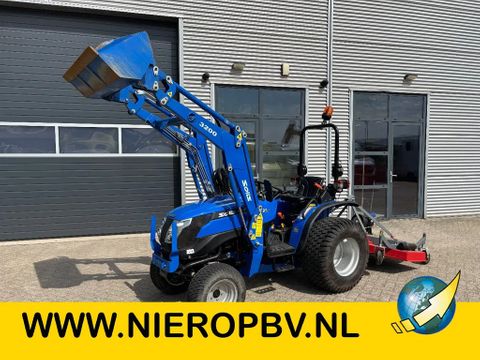Solis Mini Tractor 26MY18 4WD Gazonbanden Voorlader + Cirkelmaaier 200 UUR | Van Nierop BV [1]