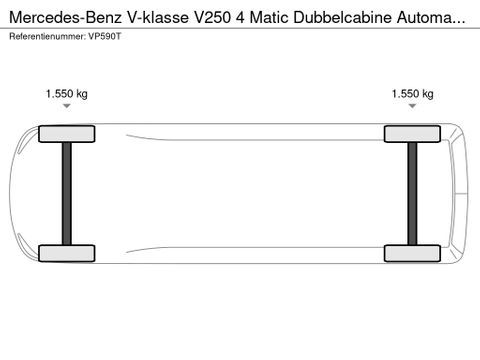 Mercedes-Benz V250 4 Matic Dubbelcabine Automaat Airco Trekhaak EURO 6 | Van Nierop BV [25]