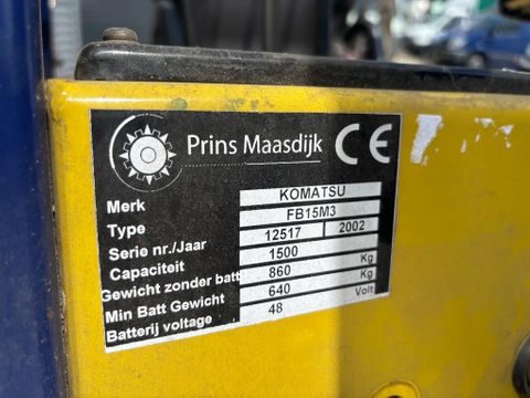 Komatsu Vorkheftruck Triple Mast & Side Shift + Lader | Van Nierop BV [10]