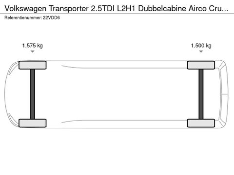 Volkswagen 2.5TDI L2H1 Dubbelcabine Airco Cruisecontrol Trekhaak | Van Nierop BV [13]