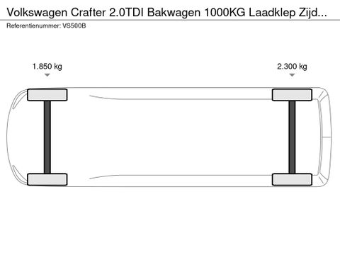 Volkswagen 2.0TDI Bakwagen 1000KG Laadklep Zijdeur Airco Cruisecontrol Trekhaak | Van Nierop BV [17]