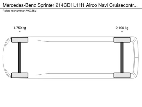 Mercedes-Benz 214CDI L1H1 Airco Navi Cruisecontrol Trekhaak 63400KM | Van Nierop BV [19]