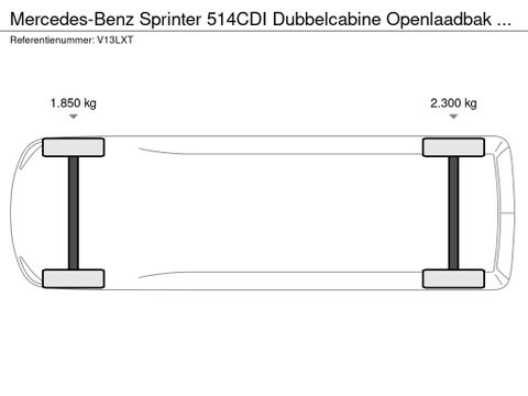 Mercedes-Benz 514CDI Dubbelcabine Openlaadbak Airco Cruisecontrol Trekhaak EURO 6 | Van Nierop BV [15]