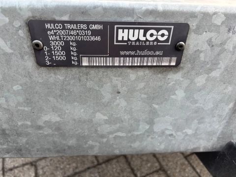 Hulco TERRAX-2 3000KG MACHINE TRANSPORT AANHANGER | Van Nierop BV [8]