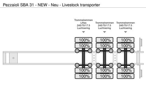 Pezzaioli SBA 31 - NEW - Neu - Livestock transporter | Companjen Bedrijfswagens BV [60]